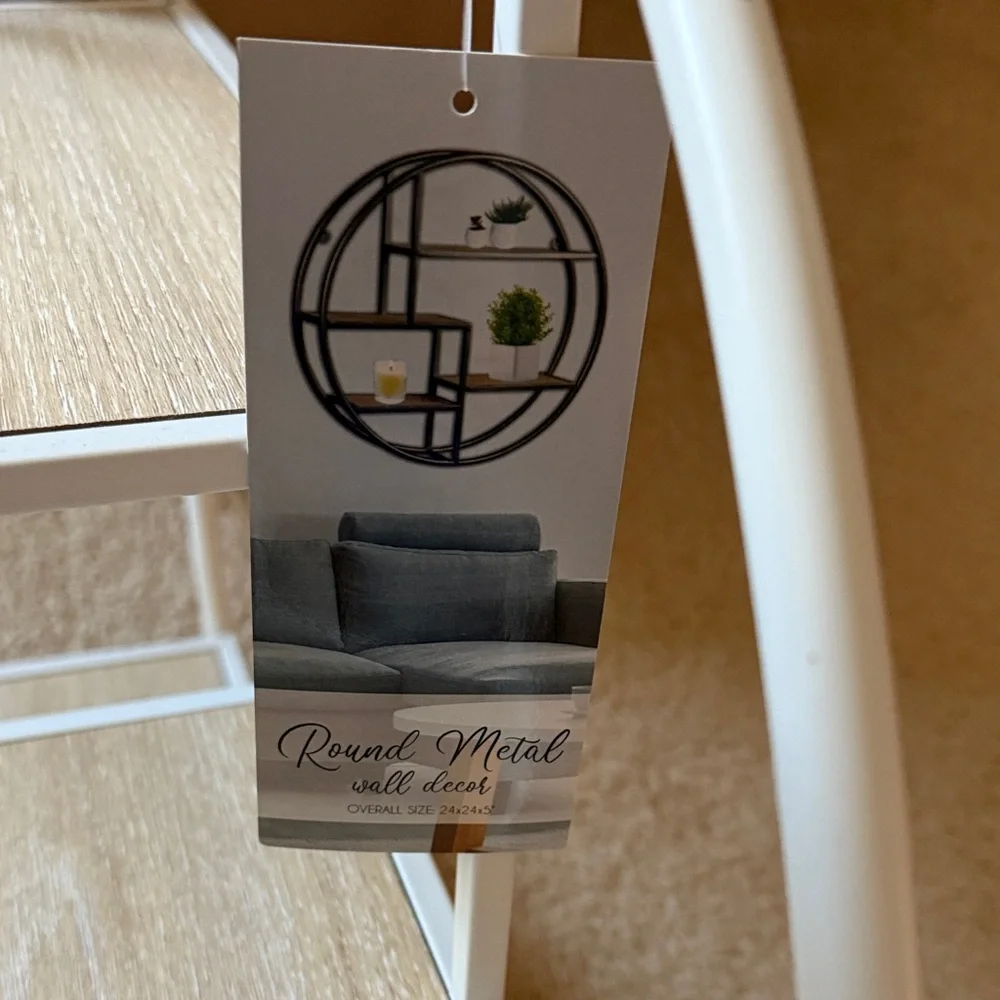 Premier Home White Circular Display Shelf